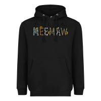Black blessed meemaw Heavyweight Hoodie - CowhideDigitalArt