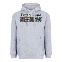 Heather Grey blessed meemaw Heavyweight Hoodie - CowhideDigitalArt