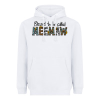 White blessed meemaw Heavyweight Hoodie - CowhideDigitalArt