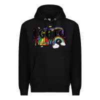 Black lgbtq  friendly Premium Hoodie - MaliasSmallBusiness
