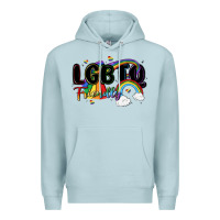 Blue Mist lgbtq  friendly Premium Hoodie - MaliasSmallBusiness