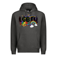 Charcoal Heather lgbtq  friendly Premium Hoodie - MaliasSmallBusiness