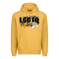 Mustard lgbtq  friendly Premium Hoodie - MaliasSmallBusiness
