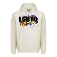 Oatmeal Heather lgbtq  friendly Premium Hoodie - MaliasSmallBusiness