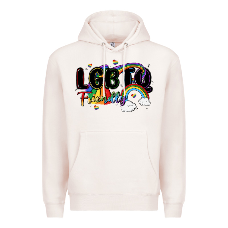 Lgbtq  Friendly Premium Hoodie by MaliasSmallBusiness | Teevron
