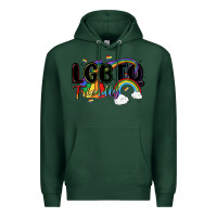Sports Green lgbtq  friendly Premium Hoodie - MaliasSmallBusiness
