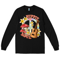 Black hippie soul with peace Long Sleeve Tee - texasbilliewilder