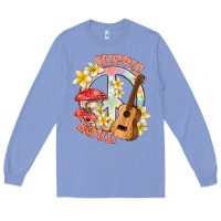 Colony Blue hippie soul with peace Long Sleeve Tee - texasbilliewilder