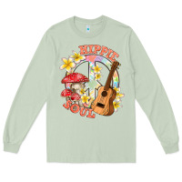 Matcha hippie soul with peace Long Sleeve Tee - texasbilliewilder