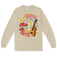 Mushroom hippie soul with peace Long Sleeve Tee - texasbilliewilder