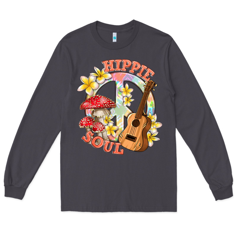 Hippie Soul With Peace Long Sleeve Tee by texasbilliewilder | Teevron