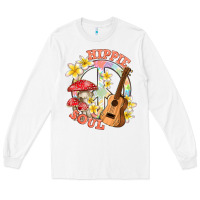 White hippie soul with peace Long Sleeve Tee - texasbilliewilder