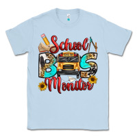 Dusty Blue school bus monitor Classic Tee - texasbilliewilder