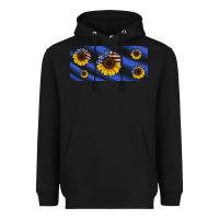 Black american flag sunflowers 16oz libbey cup Heavyweight Hoodie - HRA Design Shop