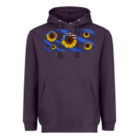 Plum american flag sunflowers 16oz libbey cup Heavyweight Hoodie - HRA Design Shop