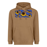 Toasted Coconut american flag sunflowers 16oz libbey cup Heavyweight Hoodie - HRA Design Shop