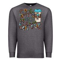 Charcoal Heather coffee and grace Premium Sweatshirt - JahusDesignShop
