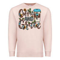 Pale Pink coffee and grace Premium Sweatshirt - JahusDesignShop