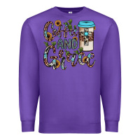 Purple coffee and grace Premium Sweatshirt - JahusDesignShop