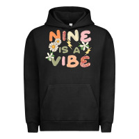 Pigment Black nine is a vibe Urban Hoodie - MaliasSmallBusiness