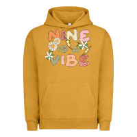 Pigment Peanut Butter nine is a vibe Urban Hoodie - MaliasSmallBusiness