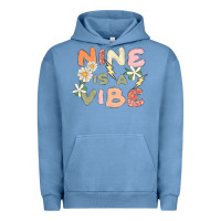 Pigment Pebble Blue nine is a vibe Urban Hoodie - MaliasSmallBusiness