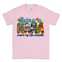 Bubblegum Pink being a nana makes my life complete Classic Tee - Zillion Design Studio