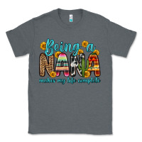 Charcoal Heather being a nana makes my life complete Classic Tee - Zillion Design Studio