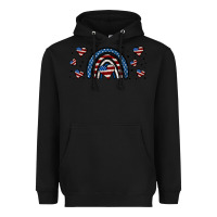 Black american flag rainbow 16oz libbey cup Heavyweight Hoodie - HRA Design Shop