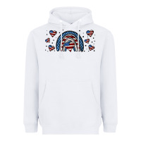 White american flag rainbow 16oz libbey cup Heavyweight Hoodie - HRA Design Shop