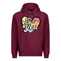 Burgundy be you Premium Hoodie - MaliasSmallBusiness