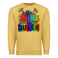 Antique Gold the fuuture is queer Premium Sweatshirt - AdoDesignShop