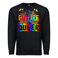 Black the fuuture is queer Premium Sweatshirt - AdoDesignShop