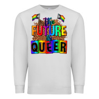 Dove Grey the fuuture is queer Premium Sweatshirt - AdoDesignShop