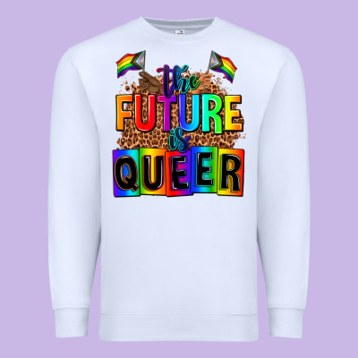 The Fuuture Is Queer Premium Sweatshirt Designed By Adodesignshop