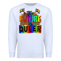White the fuuture is queer Premium Sweatshirt - AdoDesignShop