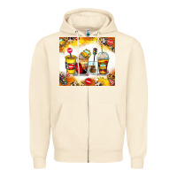 Sandshell bus driver coffee cups Zipper Hoodie - Zillion Design Studio