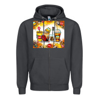 Smoke bus driver coffee cups Zipper Hoodie - Zillion Design Studio
