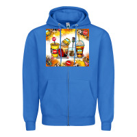 True Royal bus driver coffee cups Zipper Hoodie - Zillion Design Studio