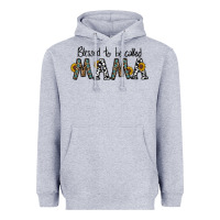 Heather Grey blessed to be called mama Heavyweight Hoodie - CowhideDigitalArt