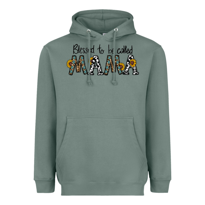 Blessed To Be Called Mama Heavyweight Hoodie by CowhideDigitalArt | Teevron
