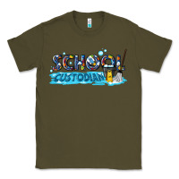 Army Green school custodian Classic Tee - texasbilliewilder