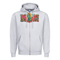 Heather Grey mom mexica Zipper Hoodie - texasbilliewilder