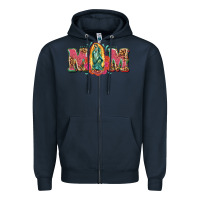 Navy mom mexica Zipper Hoodie - texasbilliewilder