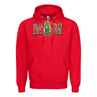 Red mom mexica Zipper Hoodie - texasbilliewilder