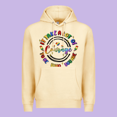 Gay Pride Premium Hoodie Designed By Maliassmallbusiness