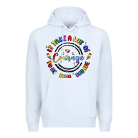 White gay pride Premium Hoodie - MaliasSmallBusiness
