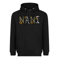 Black blessed to be called nanı Heavyweight Hoodie - CowhideDigitalArt
