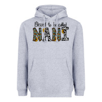 Heather Grey blessed to be called nanı Heavyweight Hoodie - CowhideDigitalArt