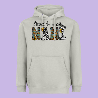 Blessed To Be Called Nanı Heavyweight Hoodie Designed By Cowhidedigitalart